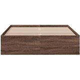 vidaXL Okvir za krevet smeđi hrast 135x190 cm konstruirano drvo | shoptok.hr