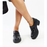 Gemre Black patent block heel shoes Sanelma | shoptok.hr