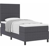 s opruga kutije Tamno siva i bijela 90 x 200 cm | shoptok.hr