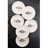 Hermia Set dezertnih tanjira, 6 komada, Beli | Eponuda.com