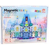 Magnetic Construction Blocks Ice Princess Castle Blue 47 pcs. | shoptok.hr