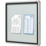  Ploča oglasna magnetna-staklena krilna vrata 69,2x75,2x4,5cm nobo 1902578 bijela | shoptok.hr