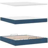  Otomanski krevet s madracem i LED plavi 160x200cm tkanine | shoptok.hr