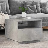 Furnova Klubska mizica z LED lučkami betonsko siva 50x49x40 cm, (21914565) Cene