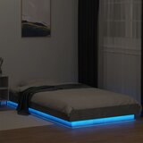  Okvir kreveta s LED svjetlima boja betona 90 x 200 cm drveni | shoptok.hr