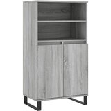  Visoka komoda siva sonome 60x36x110 cm od konstruiranog drva | Eponuda.com