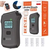MR806 profesionalni digitalni alkotest (poli prevodniški) z LCD, LED svetilko in 5 ustniki, 0–2 ‰, (5000195774)