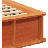  Krevetna konstrukcija Voštano smeđa 140 x 200 cm Masivno drvo | shoptok.hr