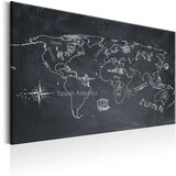  Slika - World Map: Travel broadens the Mind 60x40 Cijene