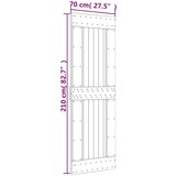  Klizna vrata s priborom za montažu 70 x 210 cm masivna borovina | shoptok.hr
