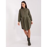 Fashion Hunters Khaki asymmetrical shirt dress RUE PARIS | shoptok.hr