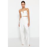 Trendyol Pants - Ecru - Wide leg Cijene