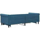  Dnevni krevet na razvlačenje s ladicama plavi 90x200 cm baršun | shoptok.hr
