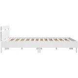  Okvir kreveta s uzglavljem i LED bijeli 160 x 200 cm | Eponuda.com