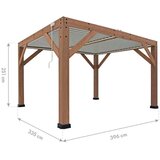 WESTMANN Charles 1311 | Pergola s letvičastim krovom | 4x3 m - BRANDED IN GERMANY | shoptok.hr