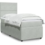 vidaXL box spring krevet s madracem svjetlosivi 90x190 cm baršunasti | shoptok.hr