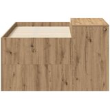  Krevet za djecu s visokim okvirom i stolom Hrast artisan - Hrast artisan 80 x 160 cm | shoptok.hr