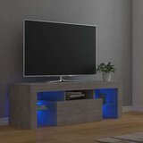 vidaXL TV ormarić s LED svjetlima siva boja betona 120 x 35 x 40 cm Cijene