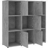 vidaXL Ormarić za knjige siva boja betona 90 x 30 x 90 cm od iverice | shoptok.hr