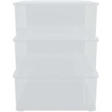 vidaXL Plastične kutije za pohranu 3 kom 25 L za slaganje | shoptok.hr