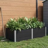  Povišena vrtna gredica Crna 200 x 100 x 54 cm | shoptok.hr
