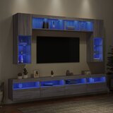  8-dijelni set zidnih TV ormarića LED boja hrasta sonome | shoptok.hr