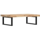  Zidna polica za umivaonik od čelika i masivnog bagremovog drva Smeđa 100 x 50 x 4 cm | shoptok.hr