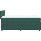 Box spring krevet s madracem tamnozeleni 100x200 cm baršunasti | shoptok.hr