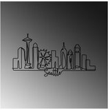 WALLXPERT dekorativni metalni zidni pribor seattle crna boja | ePonuda.com
