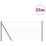  Heksagonalna ograda s betonskom osnovom 25 x 0,8 m Siva Mreža | shoptok.hr