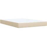  Krevet s oprugama i madracem krem 160x200 cm od tkanine | shoptok.hr