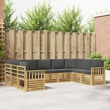  Set vanjskih sofa 7 pcs Bijela i Antracit 304 x 128,5 x 73 cm | shoptok.hr