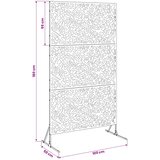  Zaslon za privatnost 100 x 50 x 180 cm Otporni čelik Rđa | shoptok.hr