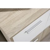 MID.YOU KOMODA, bela, hrast sonoma | Shoptok.si
