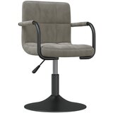 Furnova Barski stolček svetlo siv žamet, (22056026) | Shoptok.si