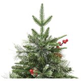  Božićno drvce s LED svjetlima i češerima zeleno 120 cm PVC i PE | shoptok.hr