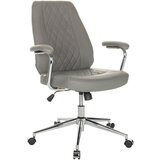 MID.YOU VRTLJIVI STOL usnje siva | Shoptok.si