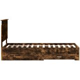  Krevetna konstrukcija Dimljeni hrast i srebrna 70 x 190 cm | Eponuda.com