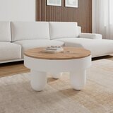Bessagi Home Klubska Miza Gabrielle, Bela, Barva Hrasta | Shoptok.si