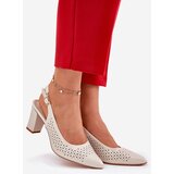 Sergio Leone Perforated Sandals With Pointed Toes On A Heel | Shoptok.si