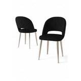 Hanah home set stolica (6 komada) pane black chrome Cene