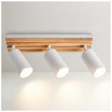  Brilagi - Stropno spot svetlo SELE WOOD 3xGU10/30W/230V bela/drvo | Eponuda.com