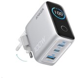 Anker 100W GaN Pametan Dispej 3-portni punjač, srebrni Cijene