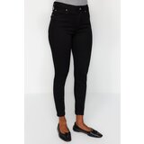 Trendyol Ženske traperice Skinny black krema | ePonuda.com