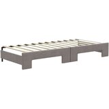  Dnevni krevet na razvlačenje smeđesivi 80 x 200 cm od tkanine | shoptok.hr