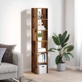 vidaXL Police za knjige 2 kom složive 30x30x80 cm konstruirano drvo | shoptok.hr