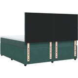 vidaXL Box spring postelja z vzmetnico temno zelena 200x200 cm žamet, (21309062) | Shoptok.si