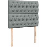  Krevet s oprugama i madrac svjetlosivi 120 x 200cm od tkanine | shoptok.hr