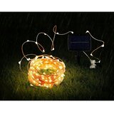  LED solarni dekorativni lanac 200xLED/1,2V 800 mAh 12 m IP44 crna | Eponuda.com