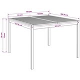  Stol za večeru u vrtu Prirodna 110 x 108 5 x 75 cm - Prirodna 110 x 108 5 x 75 cm | shoptok.hr